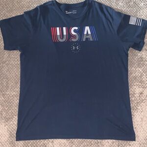 UNDER ARMOUR USA HEATGEAR LOOSE FIT T